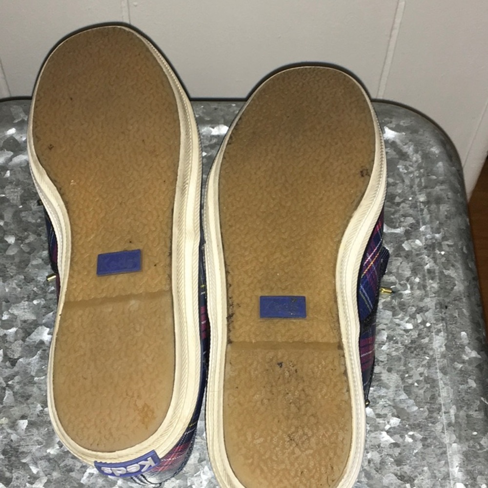 Keds Plaid Sneakers in Navy, Pink, and White - Picture 6 of 7